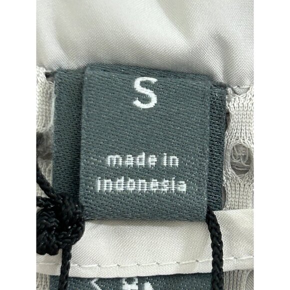 Adidas Stella McCartney Track Top S Oversized Grey Yellow Tan Zip Drawcords Logo - Picture 5 of 16